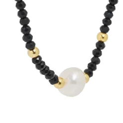 Collier et pendentif Femme Edforce 534-0113-N - Perle noir