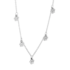Collier et pendentif Femme Edforce 226-0120-S - Acier Argent