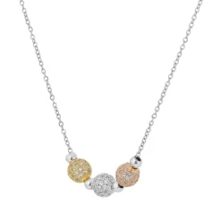 Collier et pendentif Femme Edforce 541-0046-N - Acier Argenté