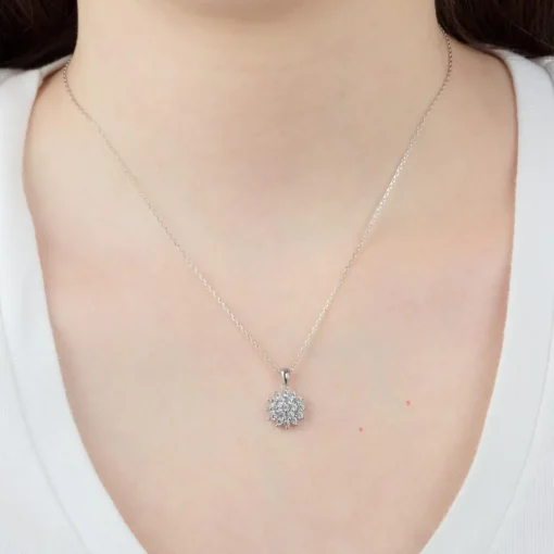 Collier et pendentif Femme Lotus Silver LP3081-1-1