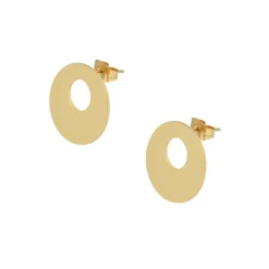 Collier et pendentif Femme Edforce 93-0840-S - Acier Doré