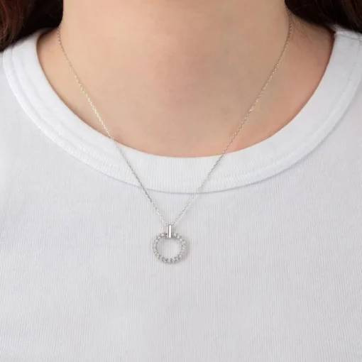 Collier et pendentif Femme Lotus Silver LP3080-1-1
