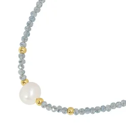 Collier et pendentif Femme Edforce 534-0120-N - Perle Argentée