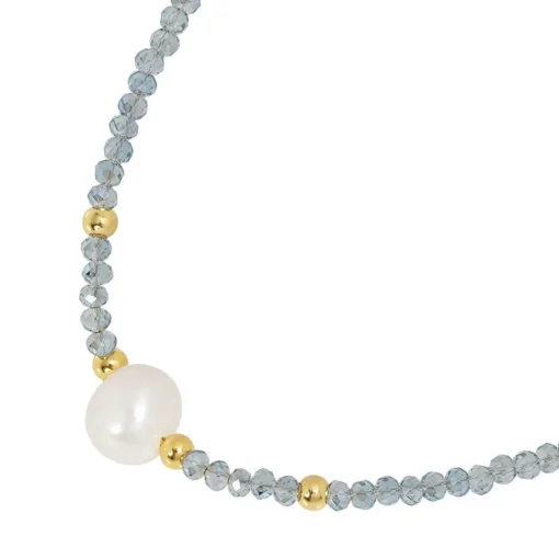 Collier et pendentif Femme Edforce 534-0120-N - Perle Argentée