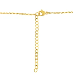 Collier et pendentif Femme Edforce 341-0073-S - Acier Doré