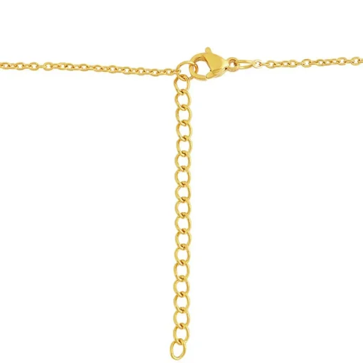 Collier et pendentif Femme Edforce 341-0073-S - Acier Doré