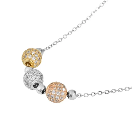 Collier et pendentif Femme Edforce 541-0046-N - Acier Argenté