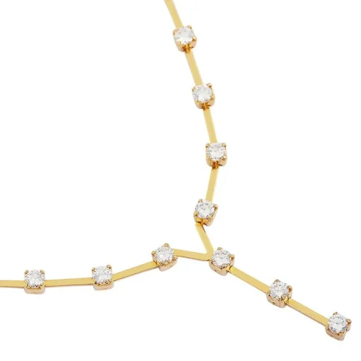 Collier et pendentif Femme Edforce 300-0127-S - Acier Doré