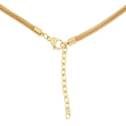 Collier et pendentif Femme Edforce 00-0279-S - Acier Doré