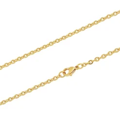 Collier et pendentif Femme Edforce 93-0917-S - Acier Doré