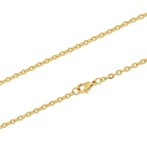Collier et pendentif Femme Edforce 93-0917-S - Acier Doré