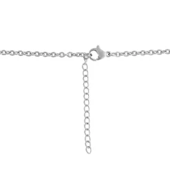 Collier et pendentif Femme Edforce 274-0036-S - Acier Argenté