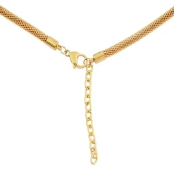 Collier et pendentif Femme Edforce 93-0840-S - Acier Doré