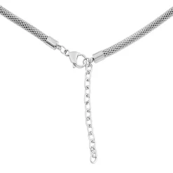Collier et pendentif Femme Edforce 93-0831-S - Acier argenté