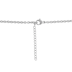 Collier et pendentif Femme Edforce 90-0395-S - Acier Argenté