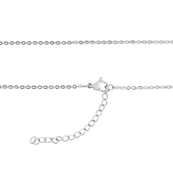 Collier et pendentif Femme Edforce 541-0046-N - Acier Argenté