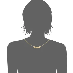 Collier et pendentif Femme Edforce 541-0045-N - Acier Doré