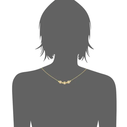 Collier et pendentif Femme Edforce 541-0045-N - Acier Doré