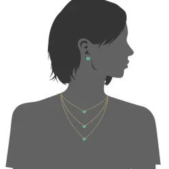 Collier et pendentif Femme Edforce 226-0045-S - Acier Doré