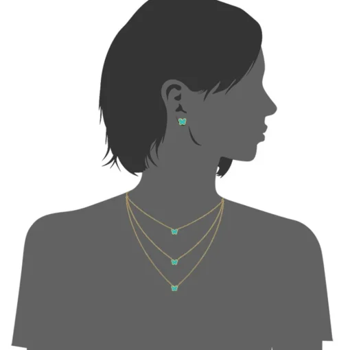 Collier et pendentif Femme Edforce 226-0045-S - Acier Doré