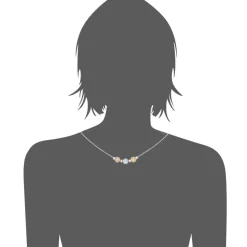 Collier et pendentif Femme Edforce 541-0046-N - Acier Argenté