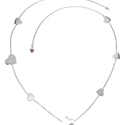 Collier et pendentif Guess UBN11434 - Collier et pendentif Sautoir Coeurs Argent Femme
