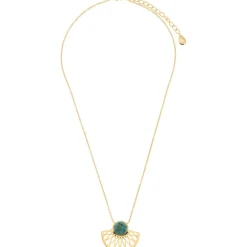 Collier et pendentif Kosma Mia BNS08175-OCTUBU - Métal Doré Jaune & Turquoise Femme