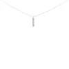 Collier et pendentif Les Interchangeables A54273 - Barette Strassée PM Palladium Cristal Femme