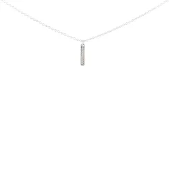 Collier et pendentif Les Interchangeables A54273 - Barette Strassée PM Palladium Cristal Femme