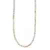 Collier et pendentif Les Interchangeables A59273 - Sautoir Bobo Chic Beige Rose Femme