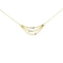 Collier et pendentif Les Interchangeables A60408 - Orbite Couleur Doré Femme