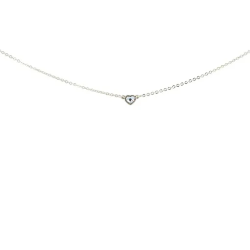 Collier et pendentif Les Interchangeables A59212 - Coeur Palladium Femme