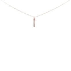 Collier et pendentif Les Interchangeables A54272 - Barette Strassée PM Or Rose Cristal Femme