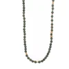 Collier et pendentif Les Interchangeables A59317 - Sautoir Bobo Chic Kaki Fonce Femme