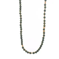 Collier et pendentif Les Interchangeables A59317 - Sautoir Bobo Chic Kaki Fonce Femme