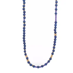 Collier et pendentif Les Interchangeables A59318 - Sautoir Bobo Chic Marine Femme