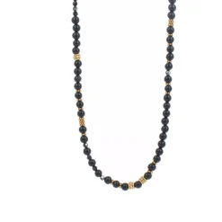 Collier et pendentif Les Interchangeables A59319 - Sautoir Bobo Chic Noir Femme