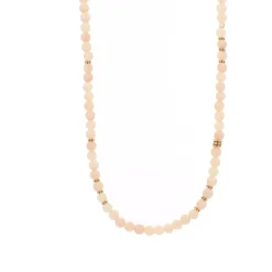 Collier et pendentif Les Interchangeables A59320 - Sautoir Bobo Chic Rose Femme