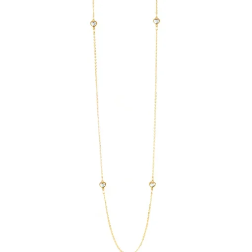 Collier et pendentif Les Interchangeables A59237 - Sautoir Coeur Doré Femme
