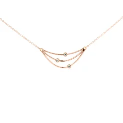 Collier et pendentif Les Interchangeables A59166 - Orbite Doré Rose Femme