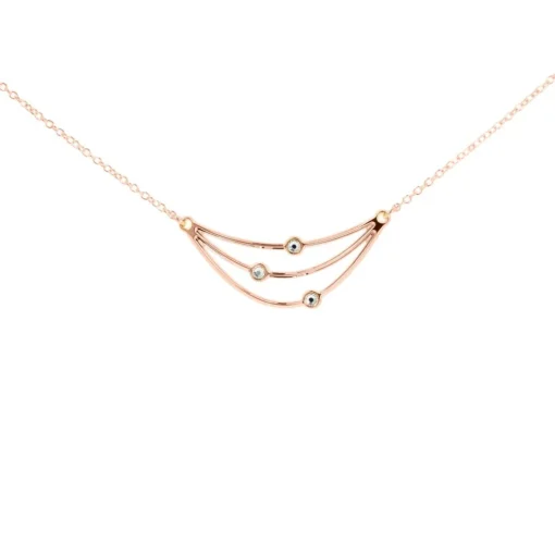 Collier et pendentif Les Interchangeables A59166 - Orbite Doré Rose Femme
