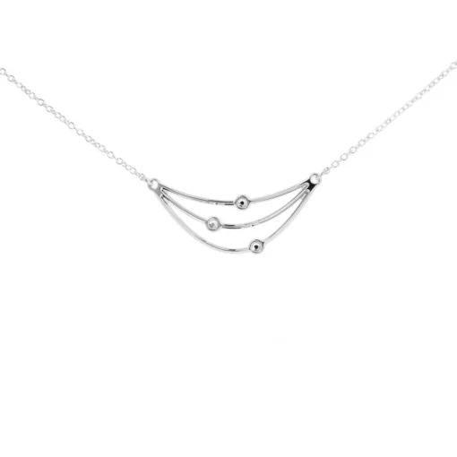 Collier et pendentif Les Interchangeables A59167 - Orbite Palladium Femme