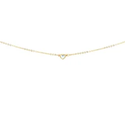 Collier et pendentif Les Interchangeables A59213 - Coeur Doré Femme