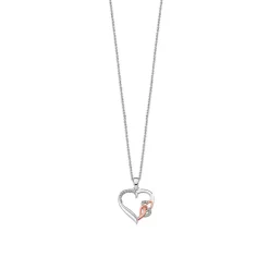 Collier et pendentif Lotus Silver LP1596-1-1 - coeur moments Argent Femme