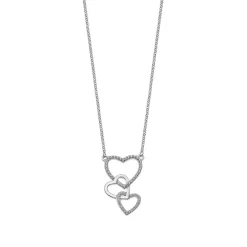 Collier et pendentif Lotus Silver MOMENTS LP1817-1-1 - Collier et pendentif MOMENTS Argent Coeur Femme