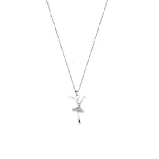 Collier et pendentif Lotus Silver LP1684-1/1 - danseuse fantasy Argent Femme