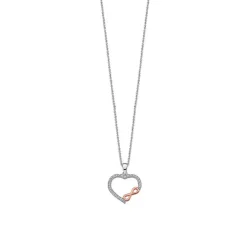 Collier et pendentif Lotus Silver LP1595-1/1 - coeur moments Argent Femme