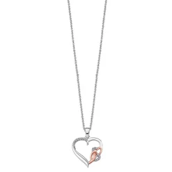 Collier et pendentif Lotus Silver LP1596-1-1 - coeur moments Argent Femme