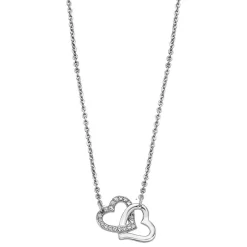 Collier et pendentif Lotus Style Bijoux WOMAN'S HEART LS1912-1-1 - Collier et pendentif WOMAN'S HEART Acier Femme