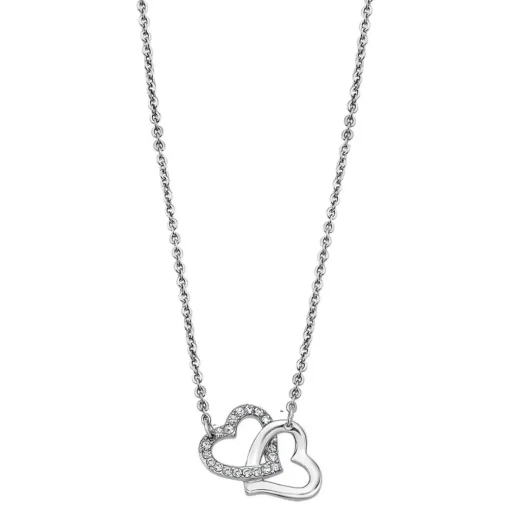 Collier et pendentif Lotus Style Bijoux WOMAN'S HEART LS1912-1-1 - Collier et pendentif WOMAN'S HEART Acier Femme